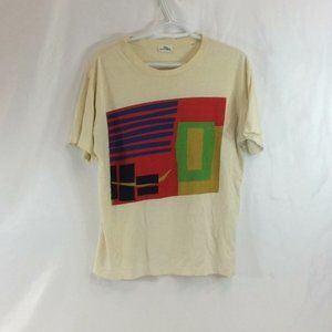 Medium Eric Alexandre  Faded White Graphic T-Shirt Distressed
